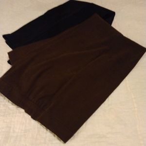 Notations dress slacks. 1 pair black and 1 pair brown. Size  PXL.